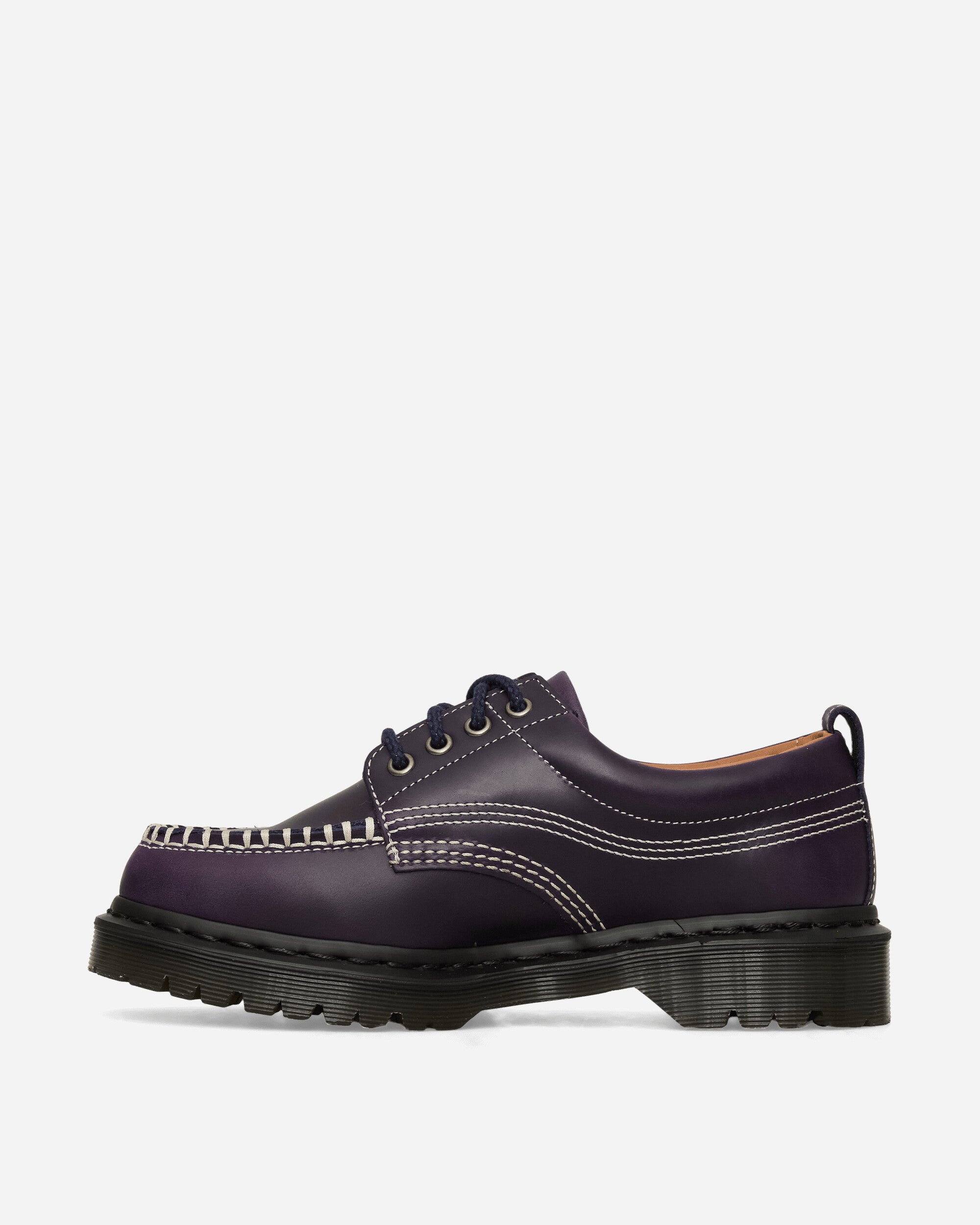 Lowell Leather Moc Toe Shoes Midnight Blue - 3