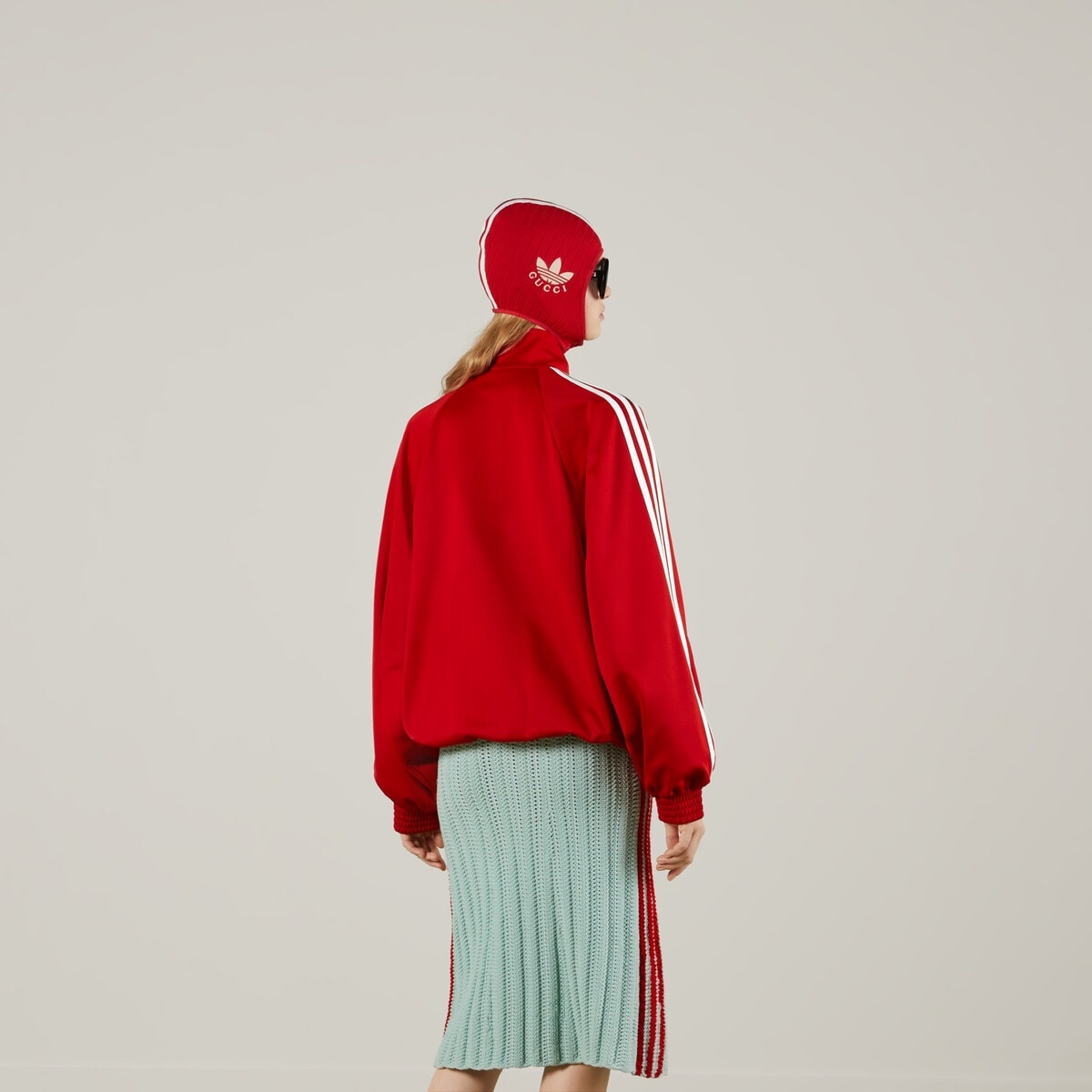 adidas x Gucci cotton jersey zip jacket - 6