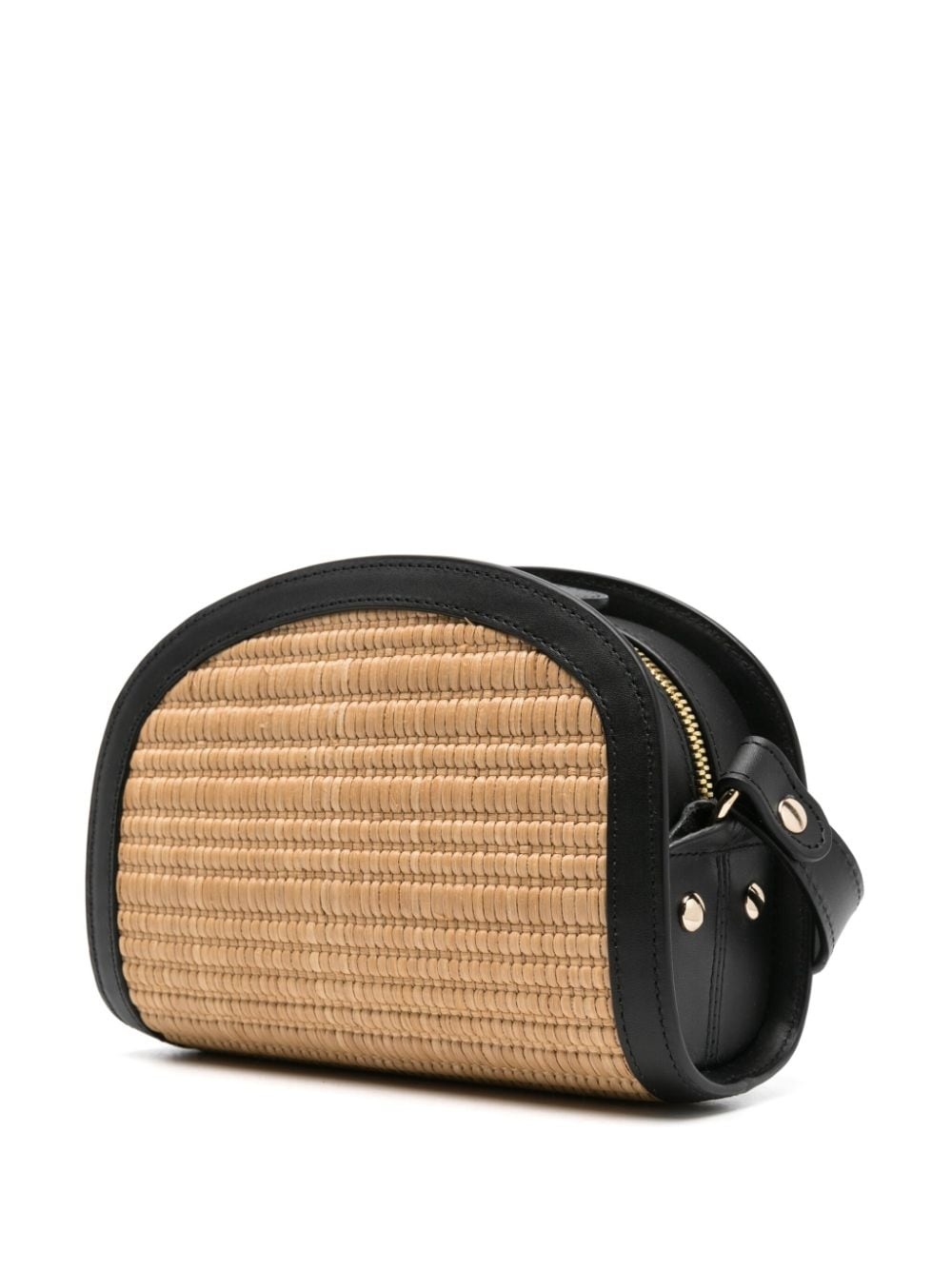 A.P.C. mini Demi-Lune raffia crossbody bag | farfetch