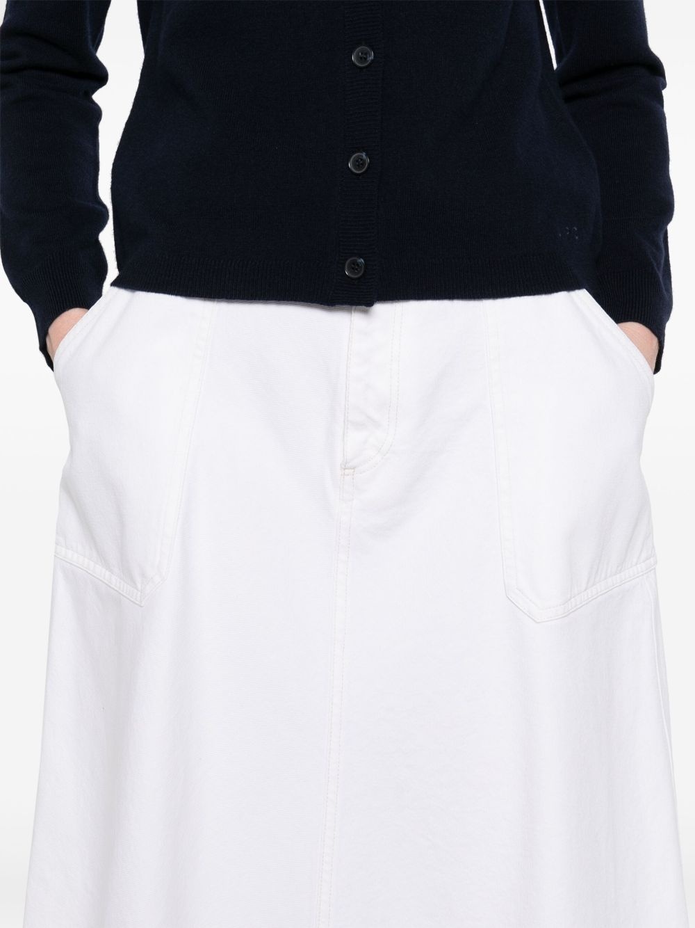 Laurie organic-cotton midi skirt - 5
