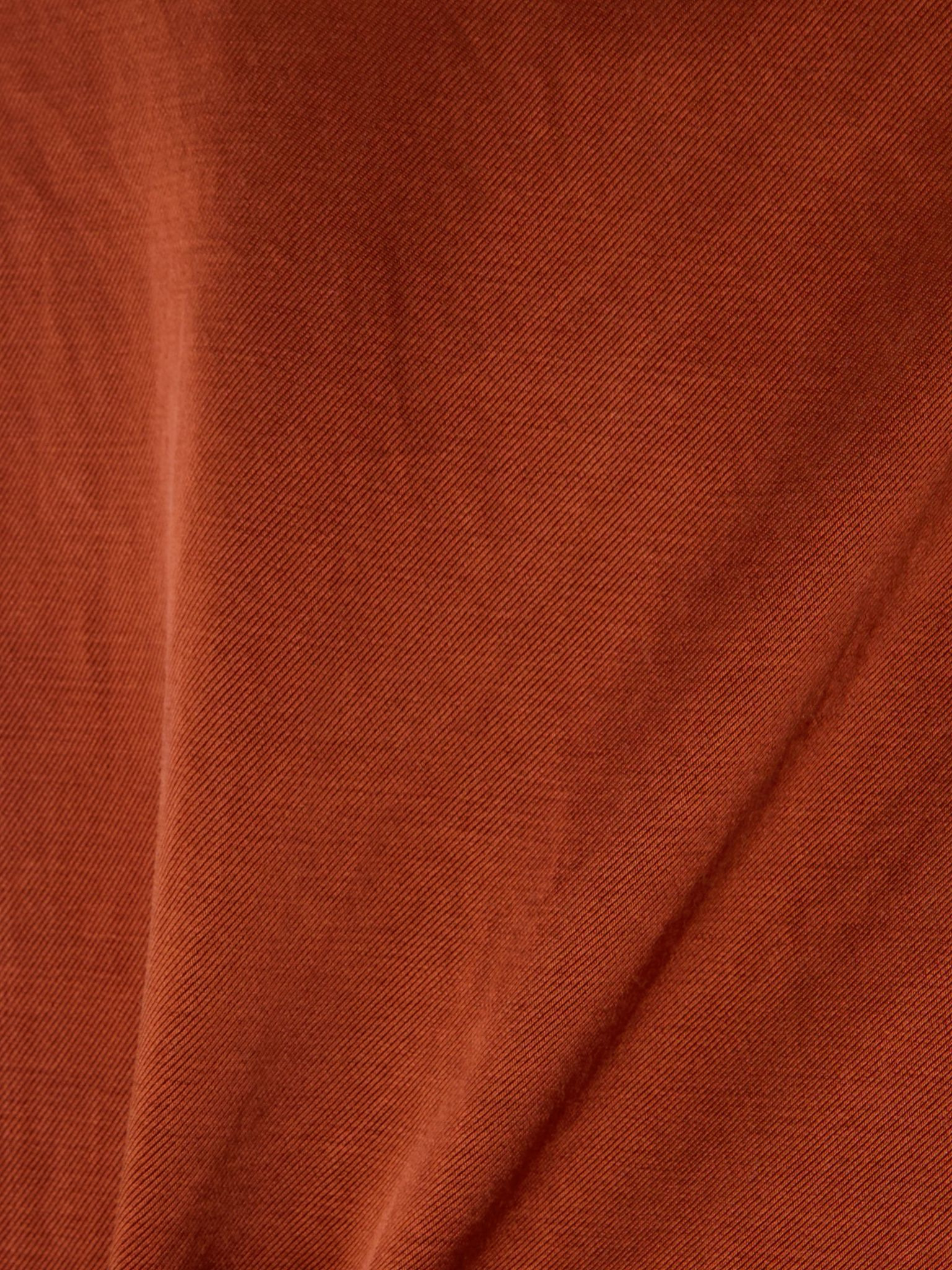 Twill wide-leg pants Orange - 6