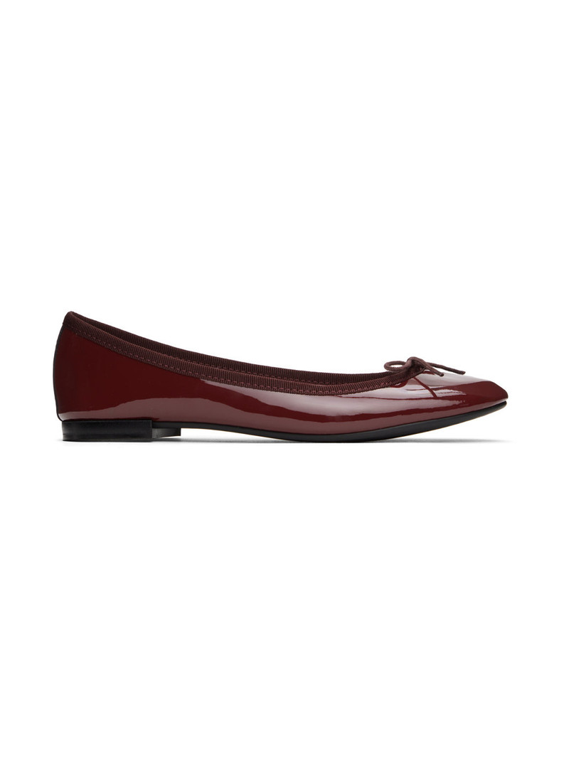 SSENSE Exclusive Burgundy Cendrillon Ballerina Flats 1