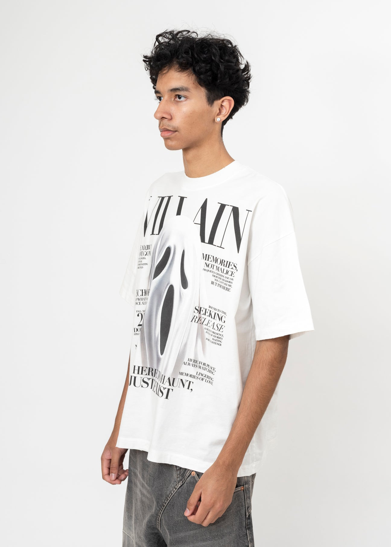 WHITE DOUBLET VILLAIN COVER PRINT T-SHIRT - 2