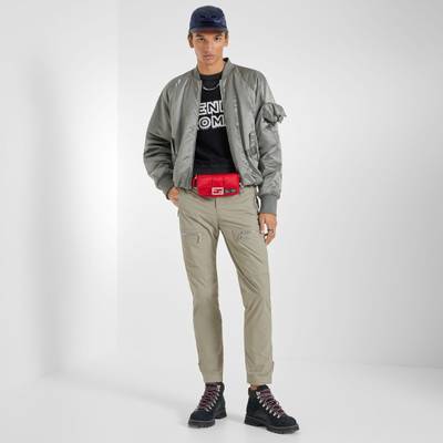FENDI Dove gray nylon bomber jacket outlook