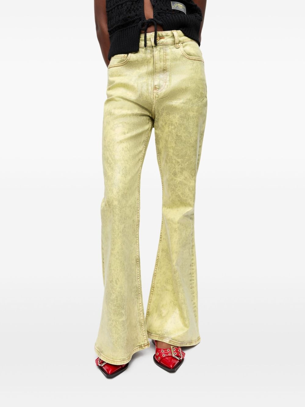 bleached-effect jeans - 3