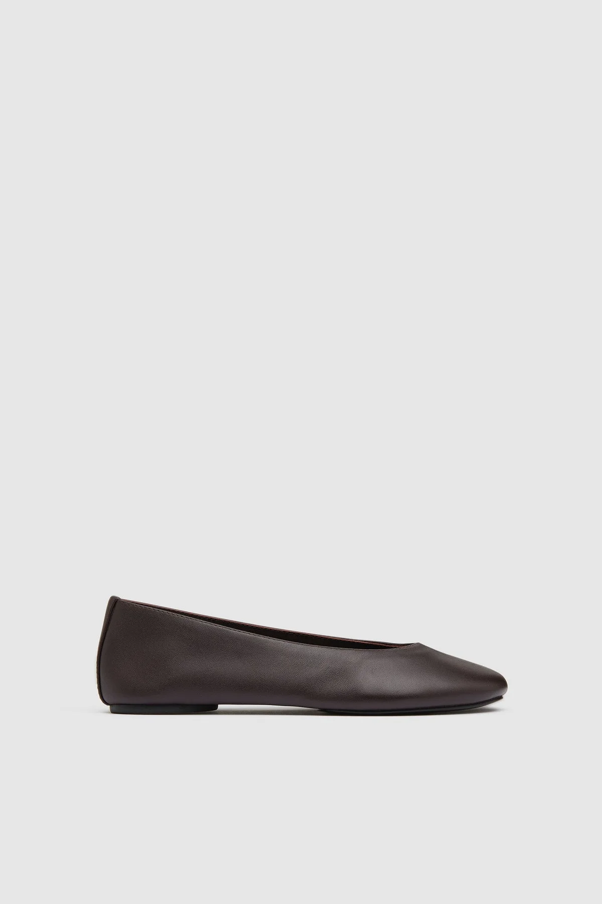 Low Scoop Ballet Flat - Coffee - 1
