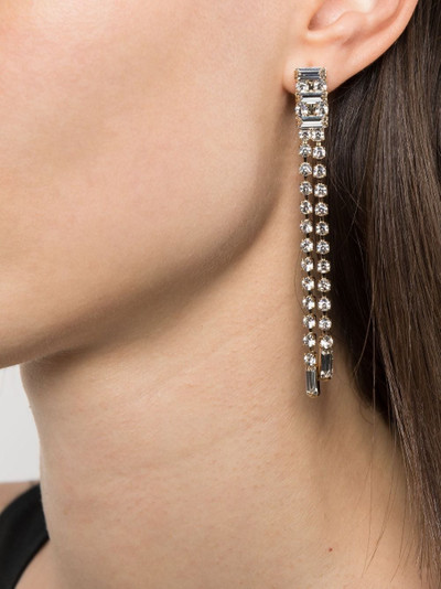 Rosantica crystal-embellished long drop earrings outlook