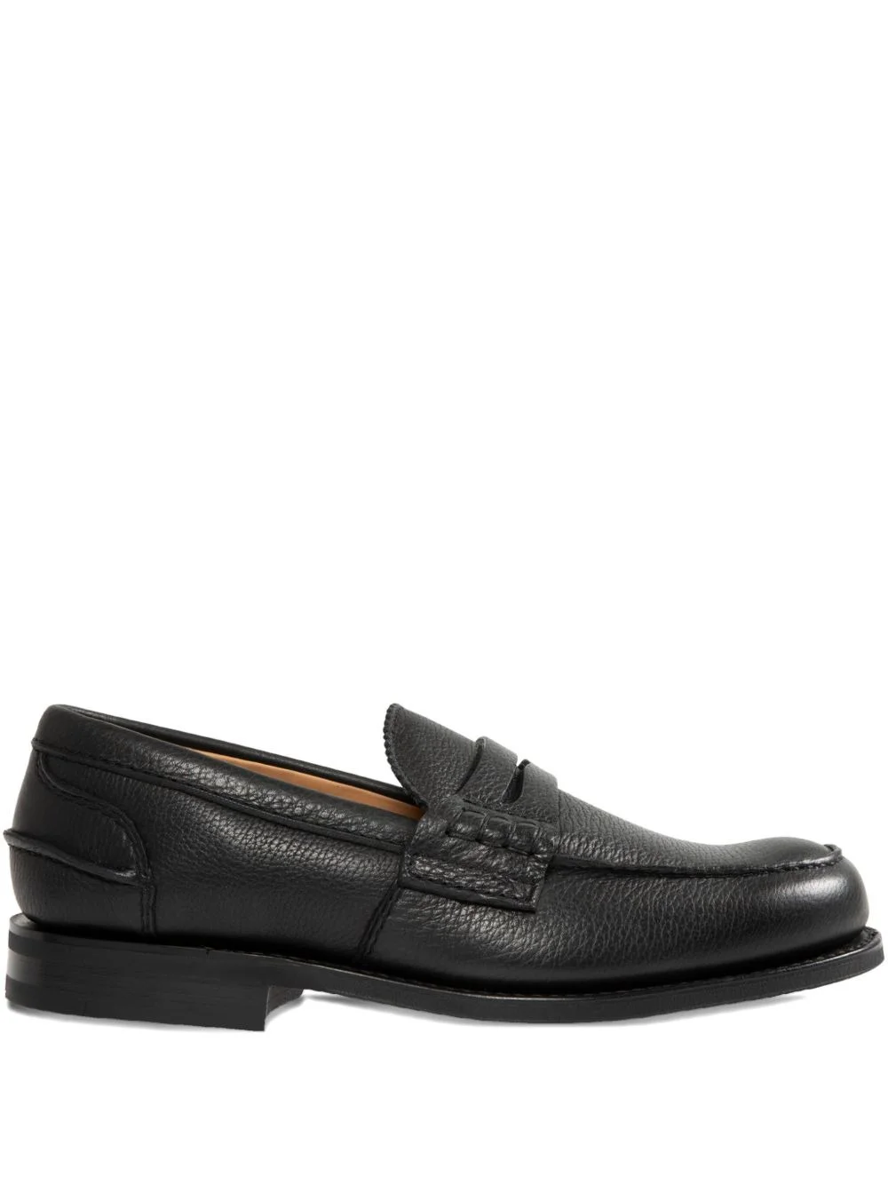 leather penny loafers - 1
