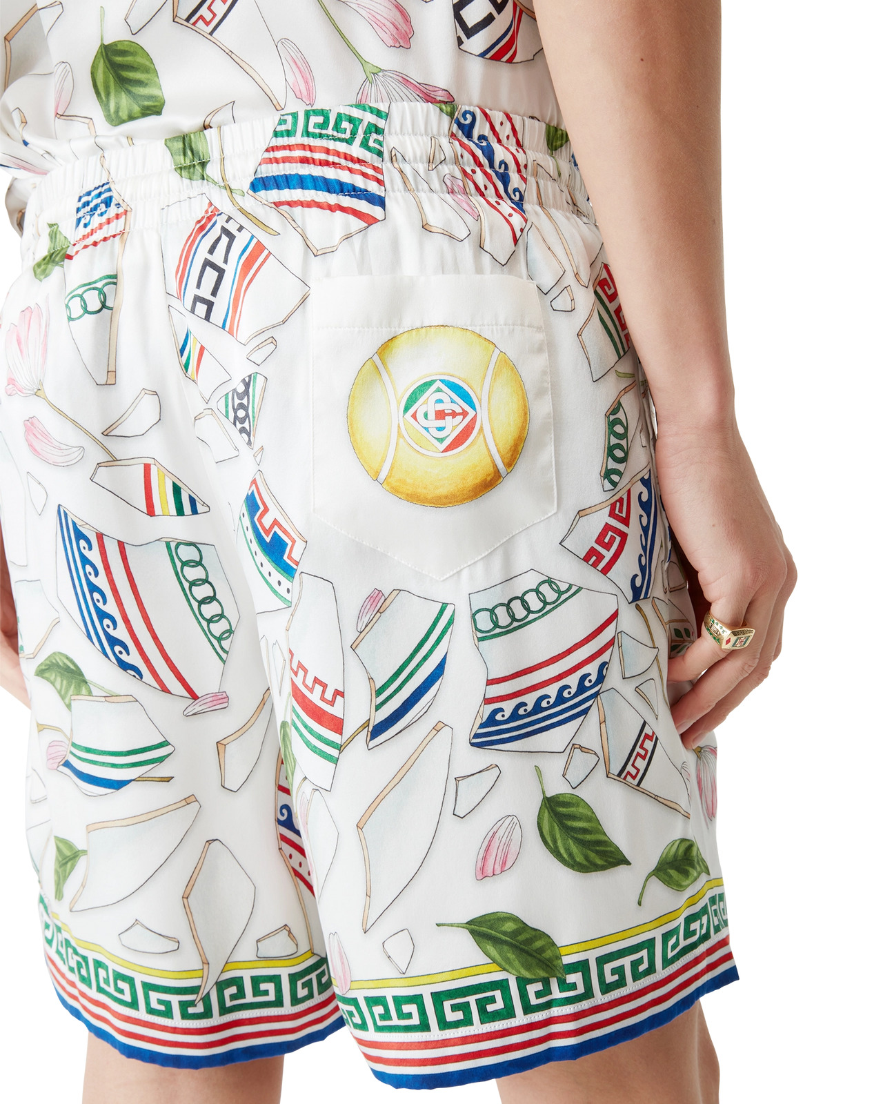 Le Vase Brise Silk Shorts | Casablanca Paris - 5