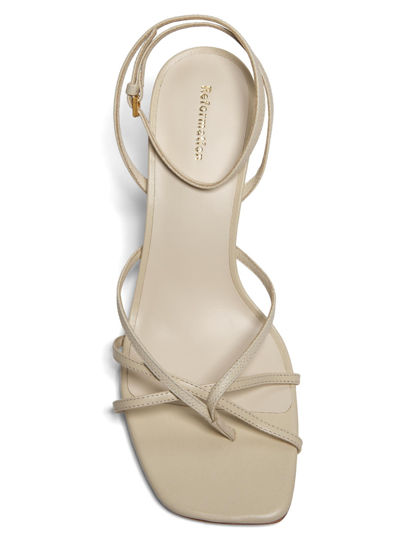 Women's Gen Leather Sandals - Almond Snake 4