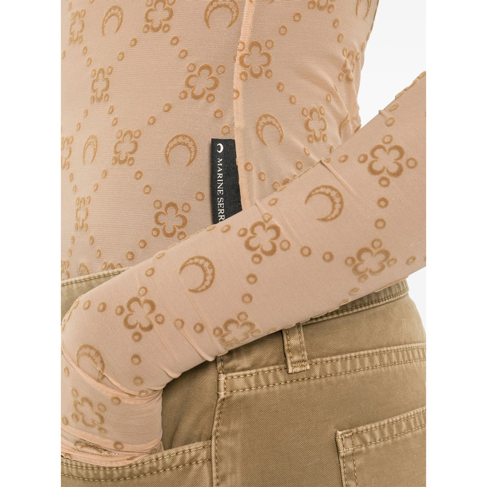 Marine Serre Brown Tops - T-Shirts & Jerseys Women - 3