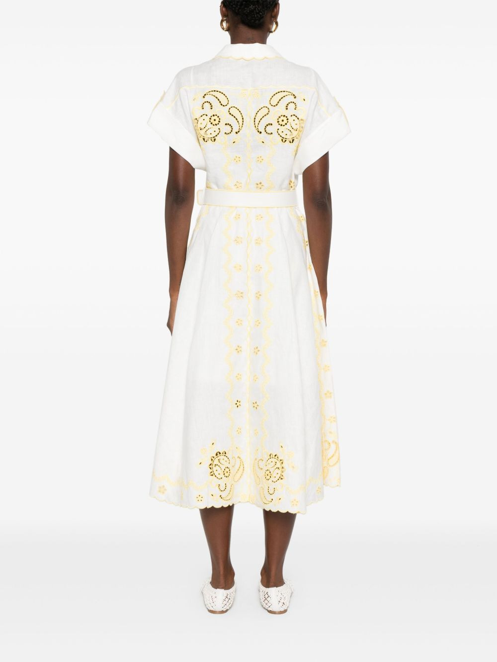 Lucky embroidered midi dress - 4