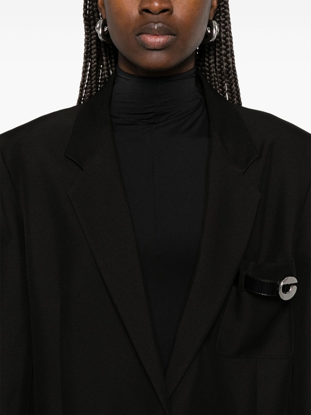 belted-pocket blazer - 5