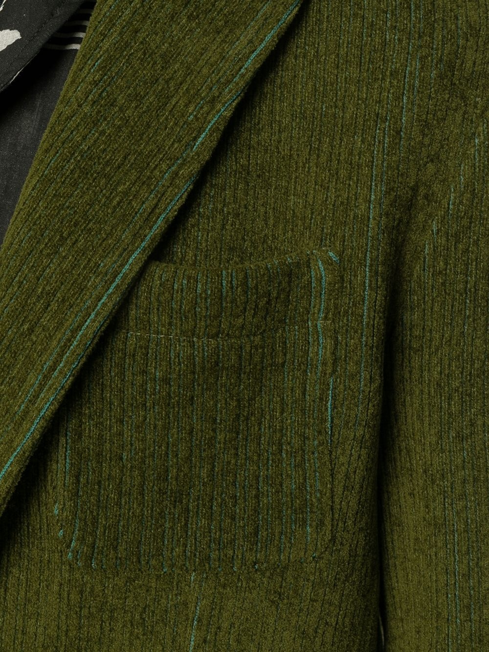 single-breasted stitch detail blazer - 5