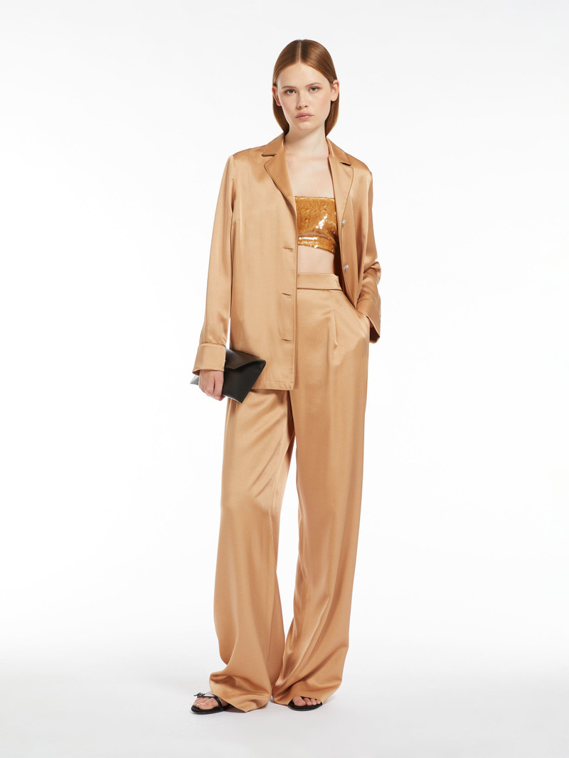 Max Mara GIRINO Satin pyjama shirt outlook