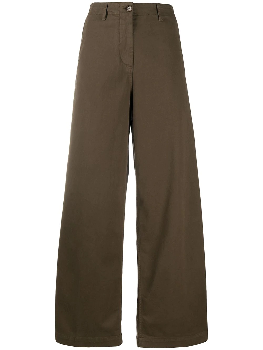 high waisted wide-leg trousers - 1