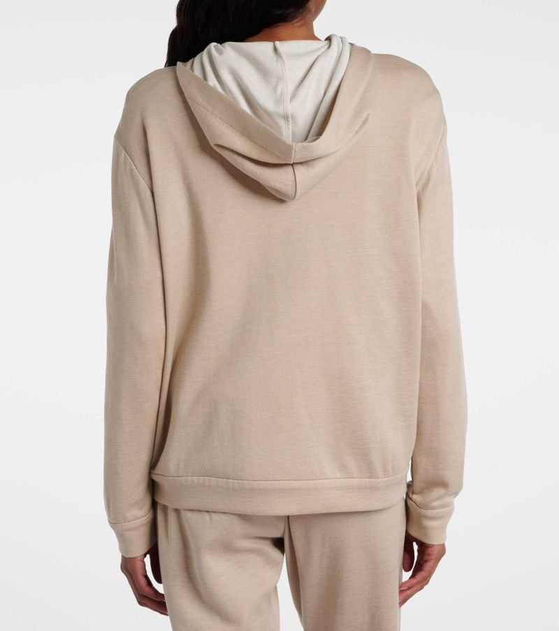 Monili cotton and silk-blend hoodie 6