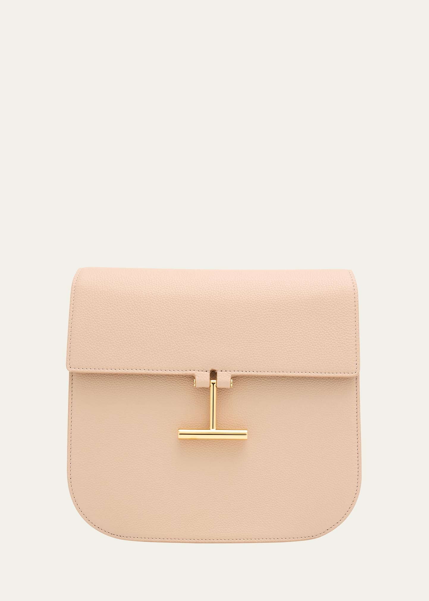 Tara Medium Crossbody in Grained Leather with Leather Strap - 1