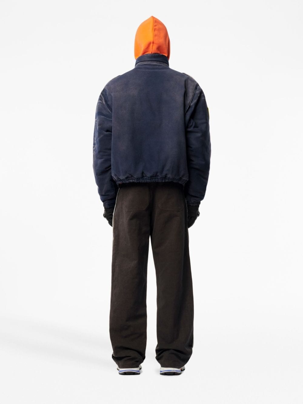 mid-rise straight-leg trousers - 4