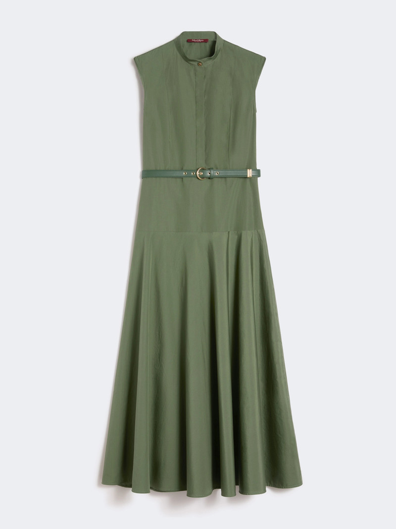 GESTO Cotton poplin circle dress - KAKI 1