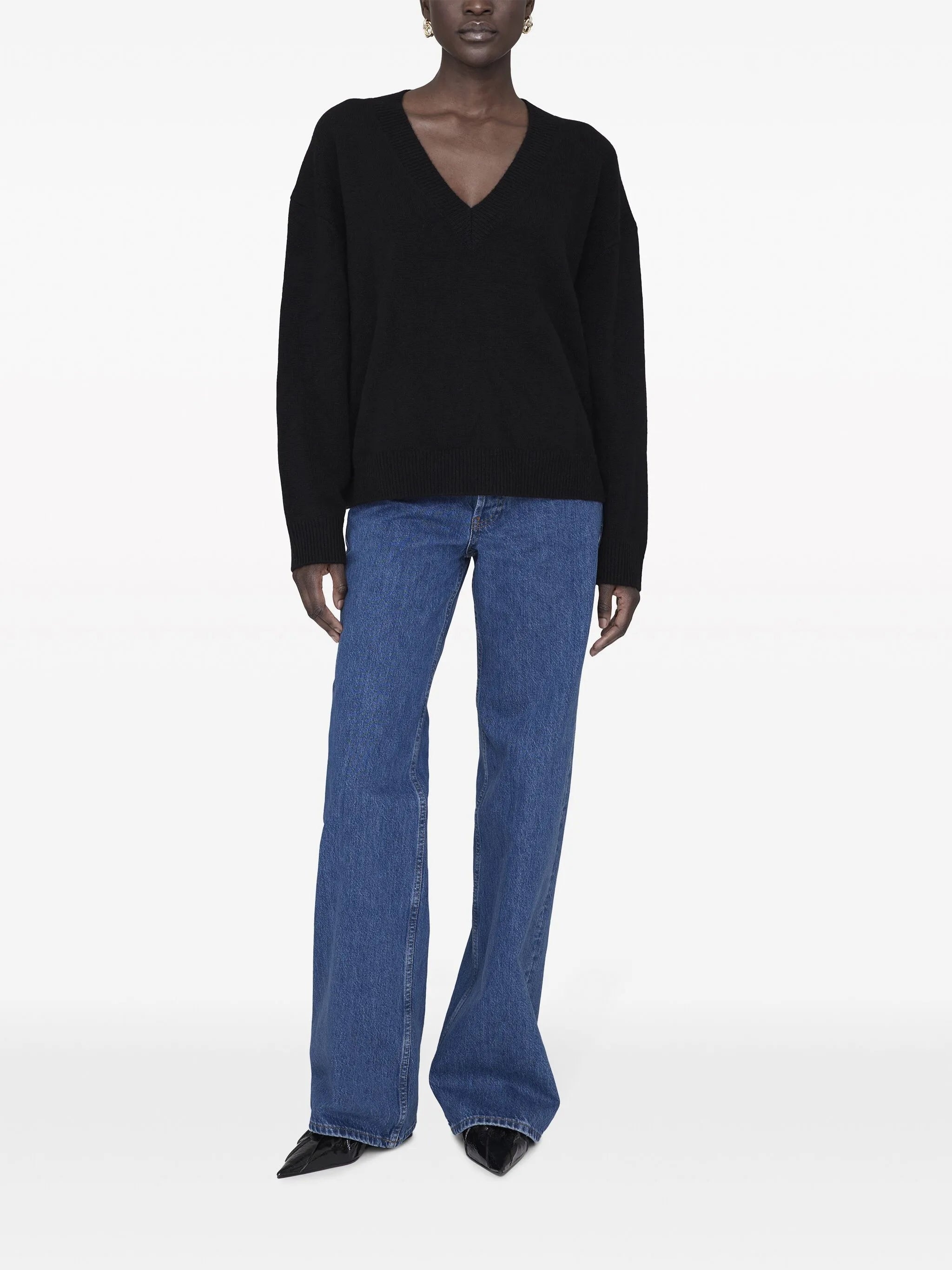 Lee V-neck Cashmere Jumper - 4