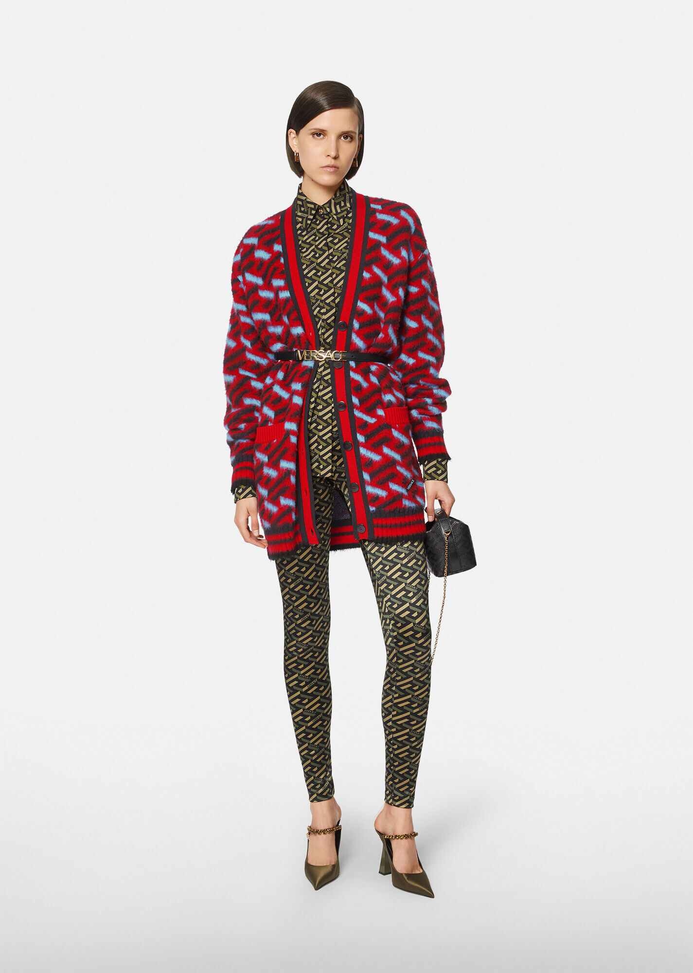 La Greca Brushed Wool Cardigan - 4