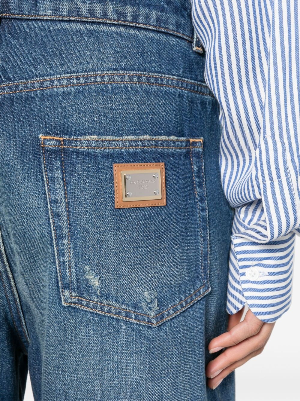 distressed jeans - 5