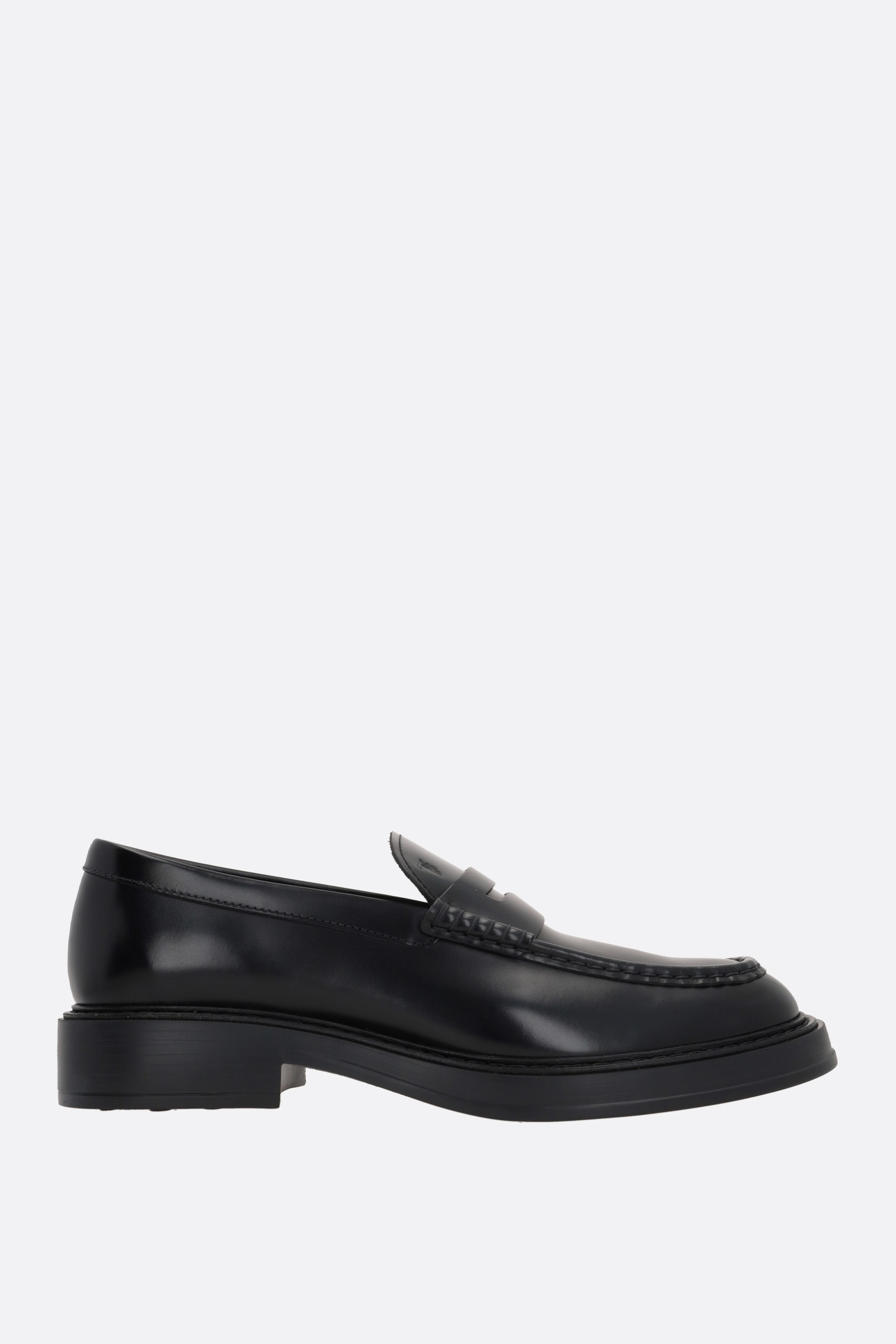 BRUSHED LEATHER LOAFERS - 1