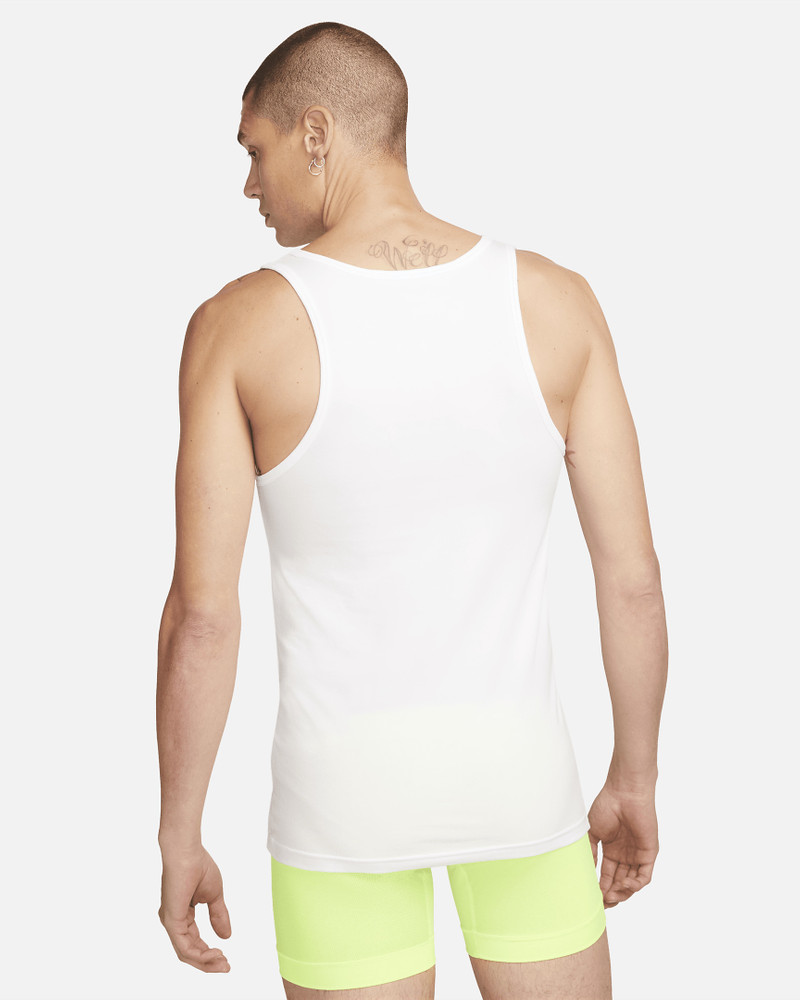 Nike Nike Dri-FIT Essential Cotton Stretch Men's Slim Fit Tank Undershirt (2-Pack) outlook
