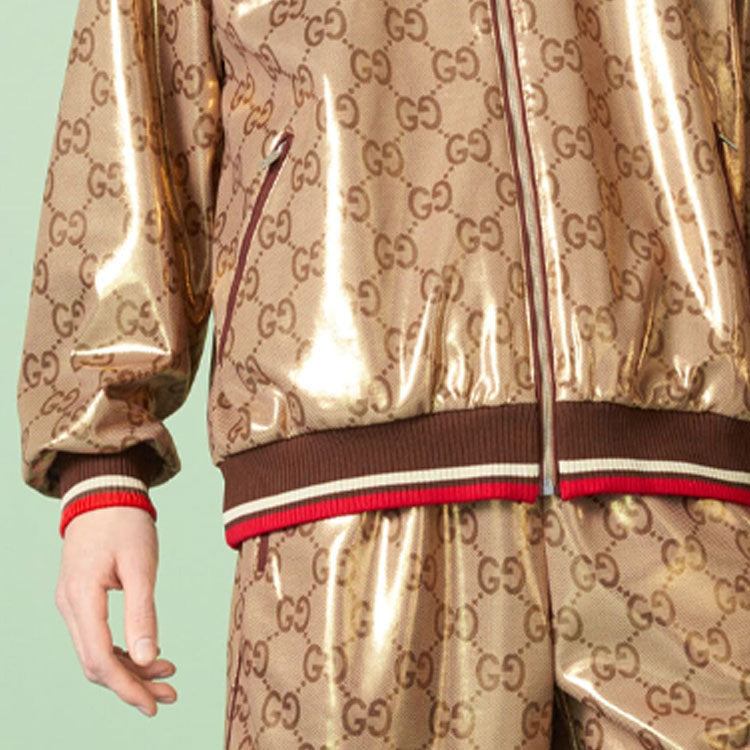 Gucci GG Technical Jersey Zip Jacket 'Gold' 737363-XJFFG-2486 - 6