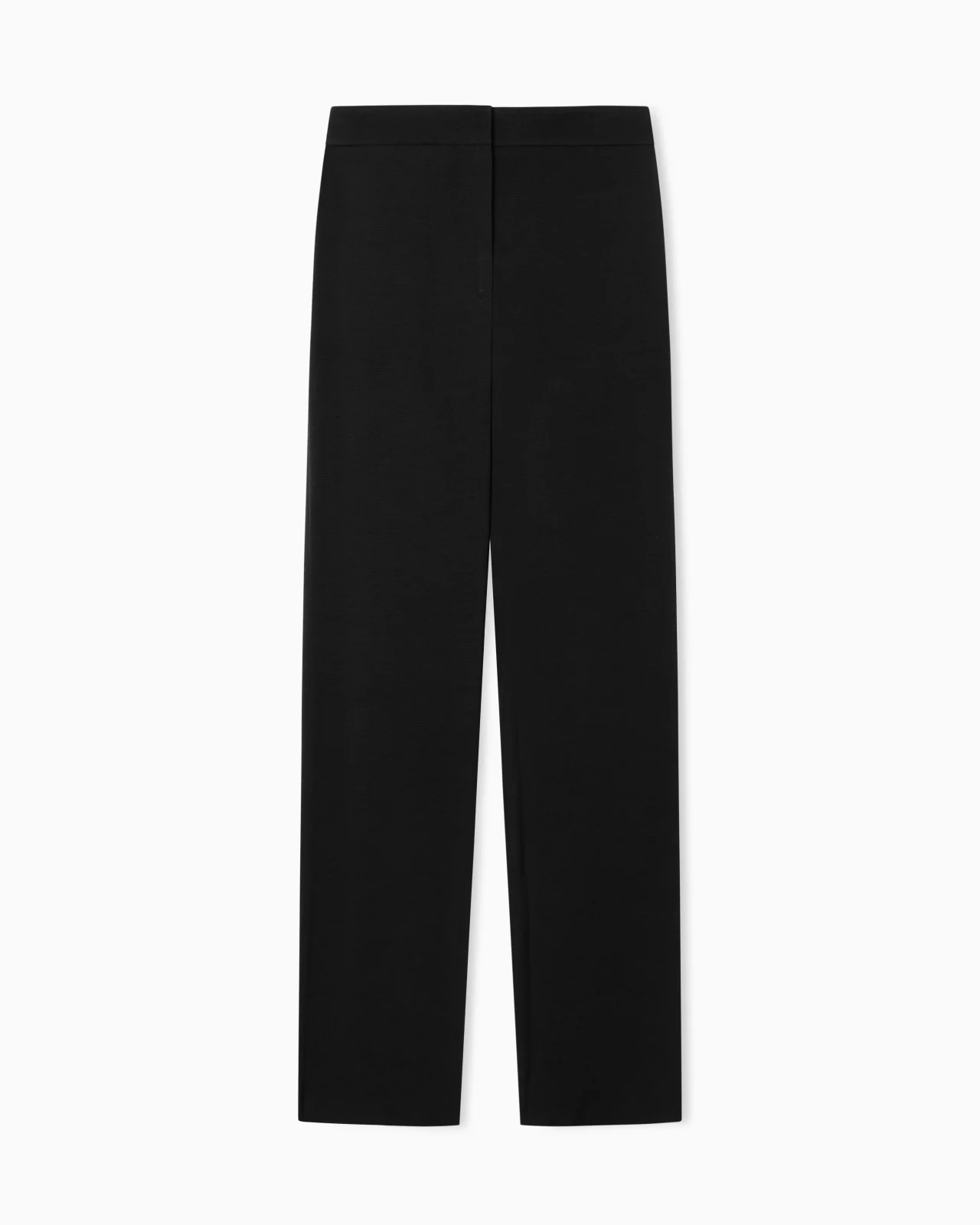 STRAIGHT TROUSERS IN WASHED TWILL - 1