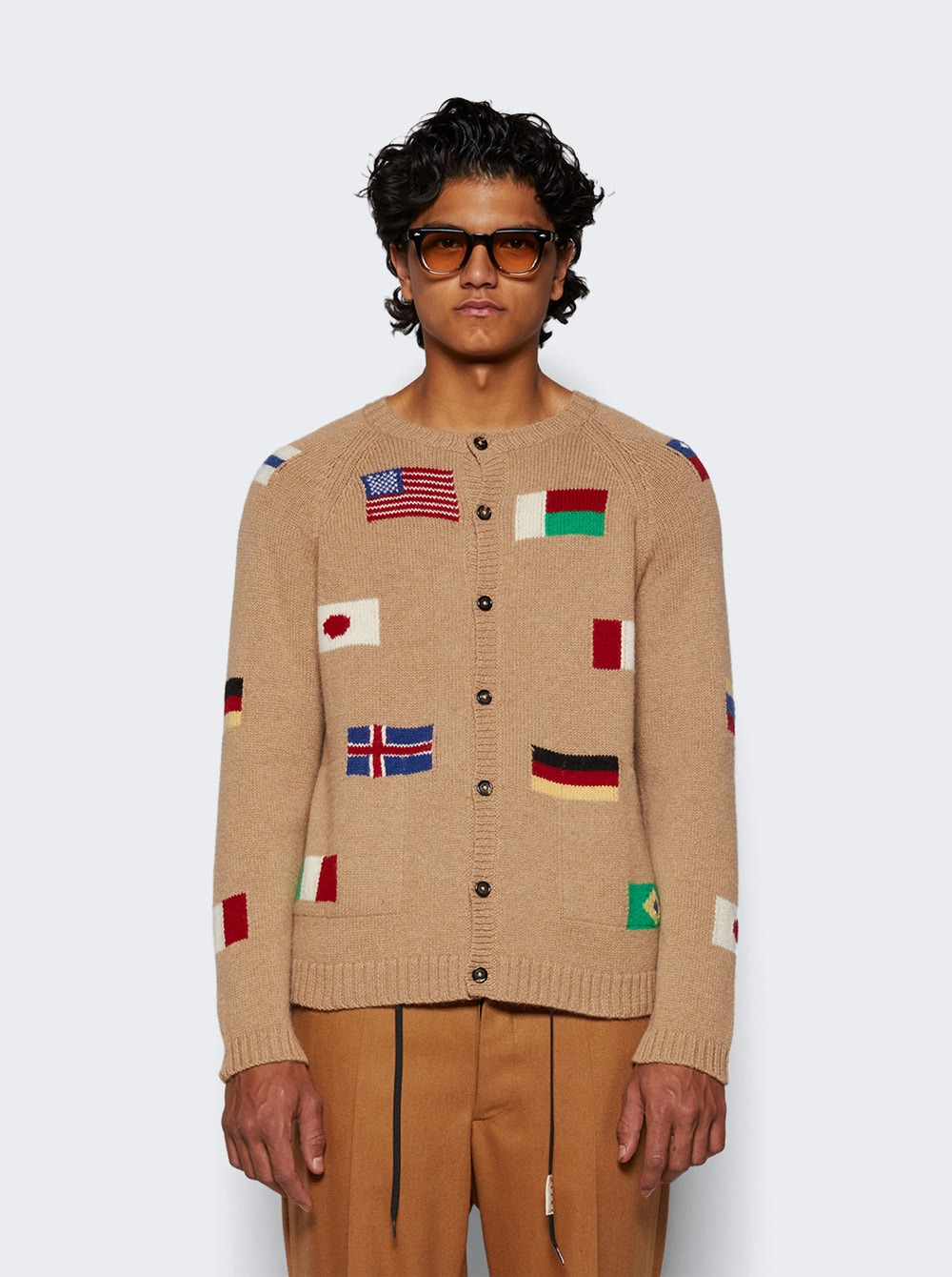 Round The World Cardigan Tan - 3