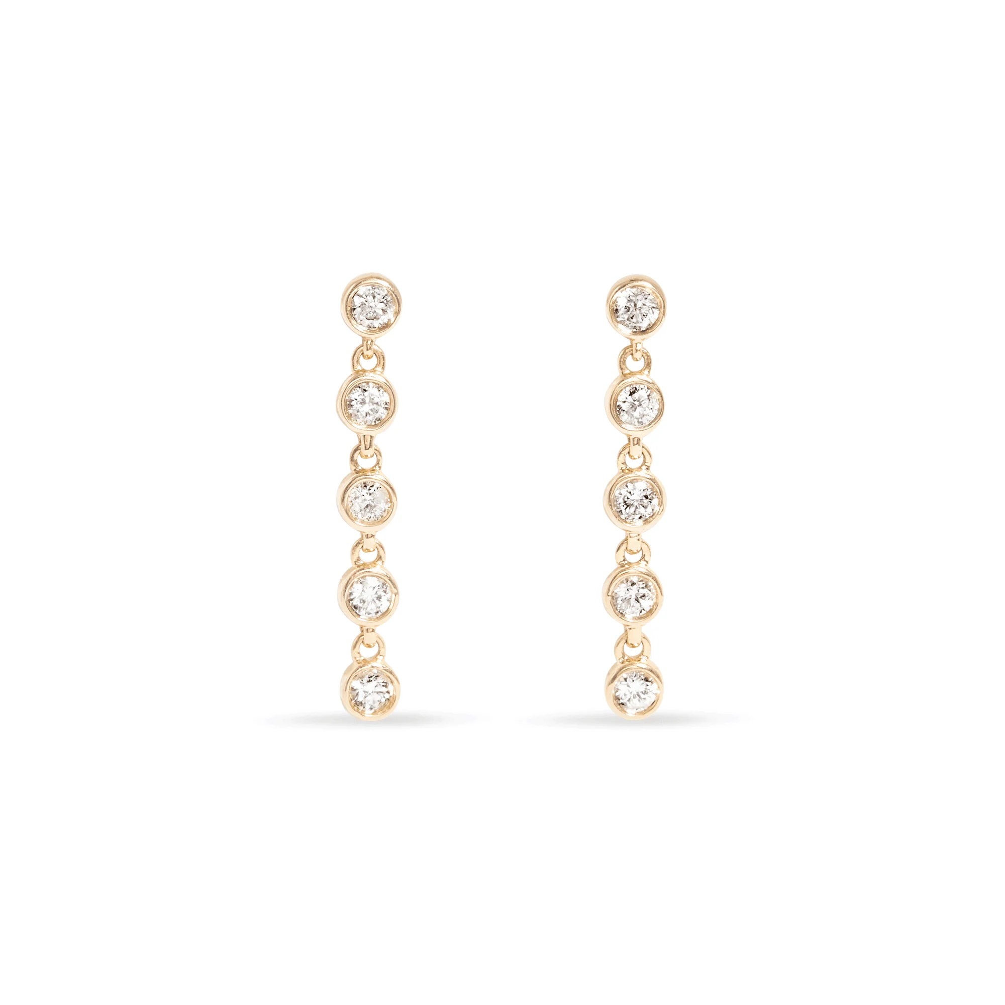 Diamond Rally Tennis Earrings - 1