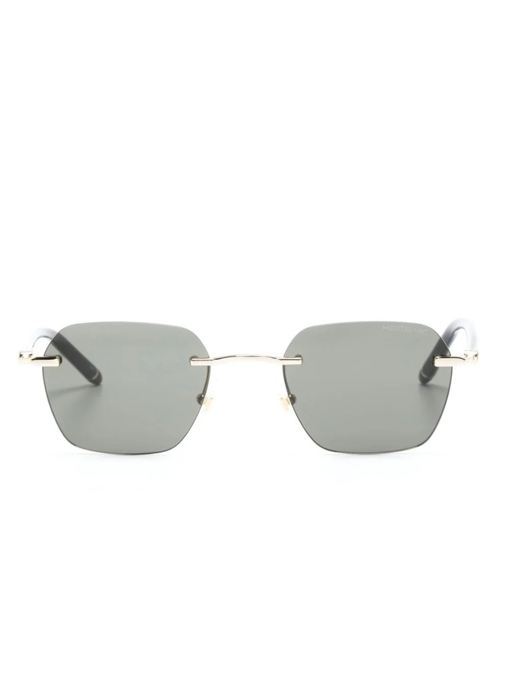 rimless square-frame sunglasses - 1