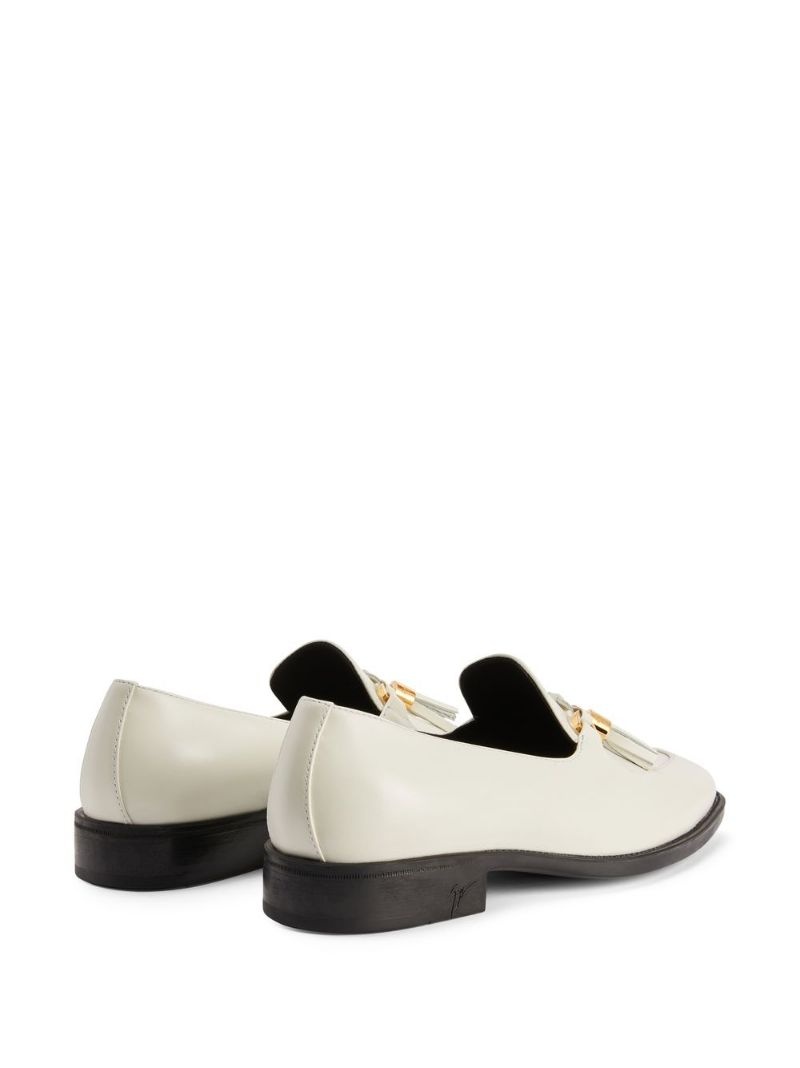 tassel leather loafers - 3