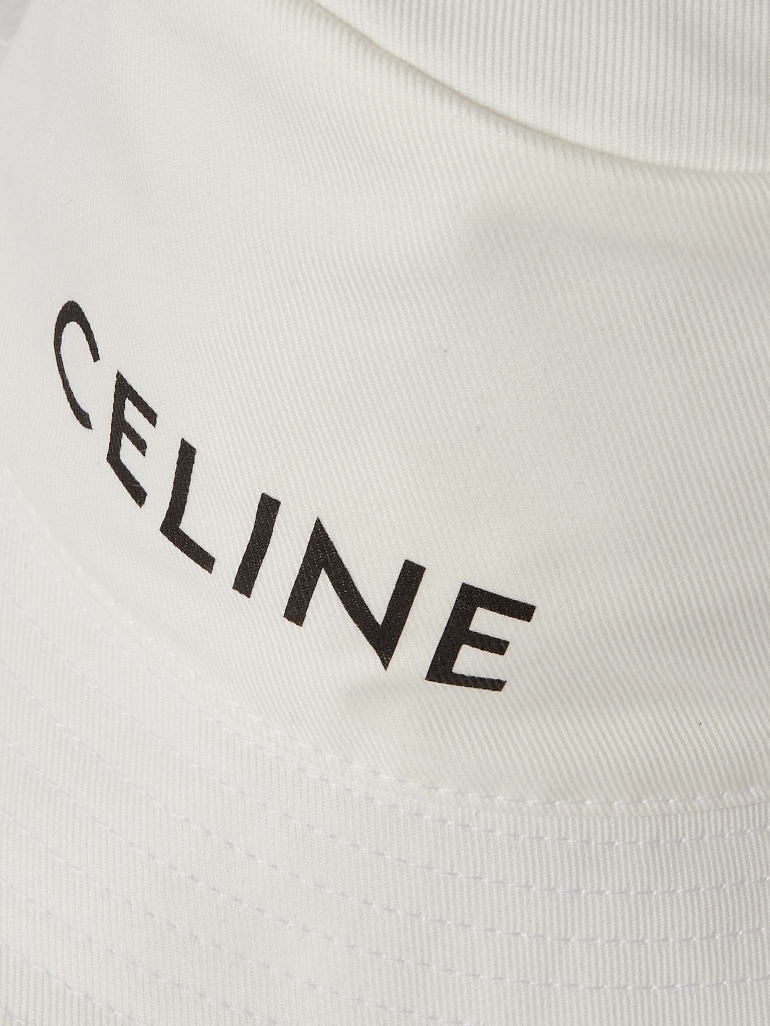 Logo-Print Cotton-Gabardine Bucket Hat - 4