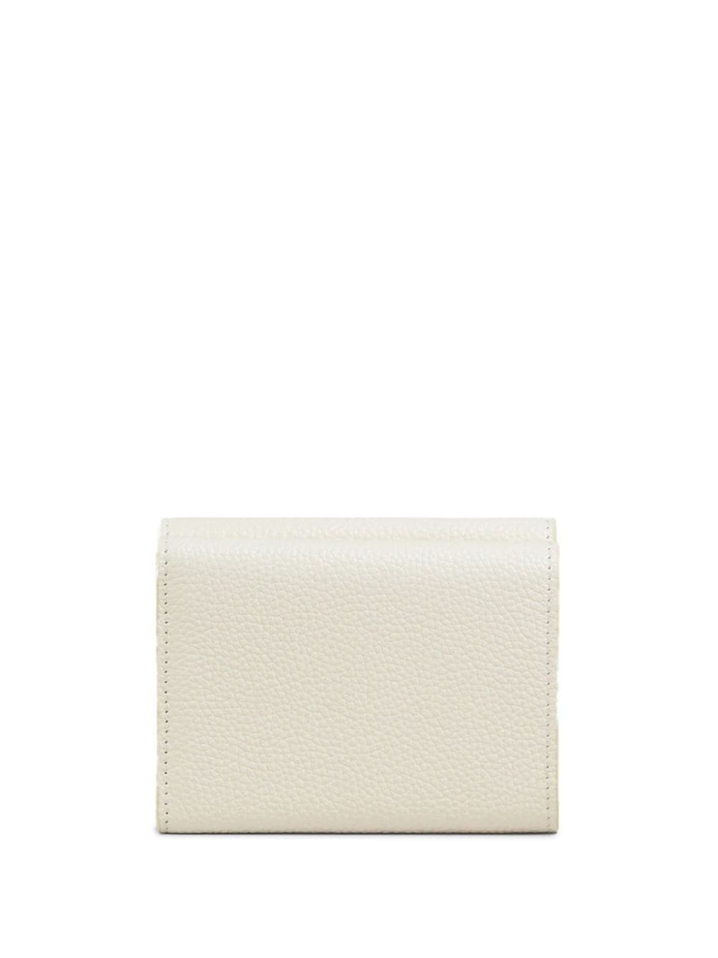 Marni logo-stitch tri-fold leather wallet outlook