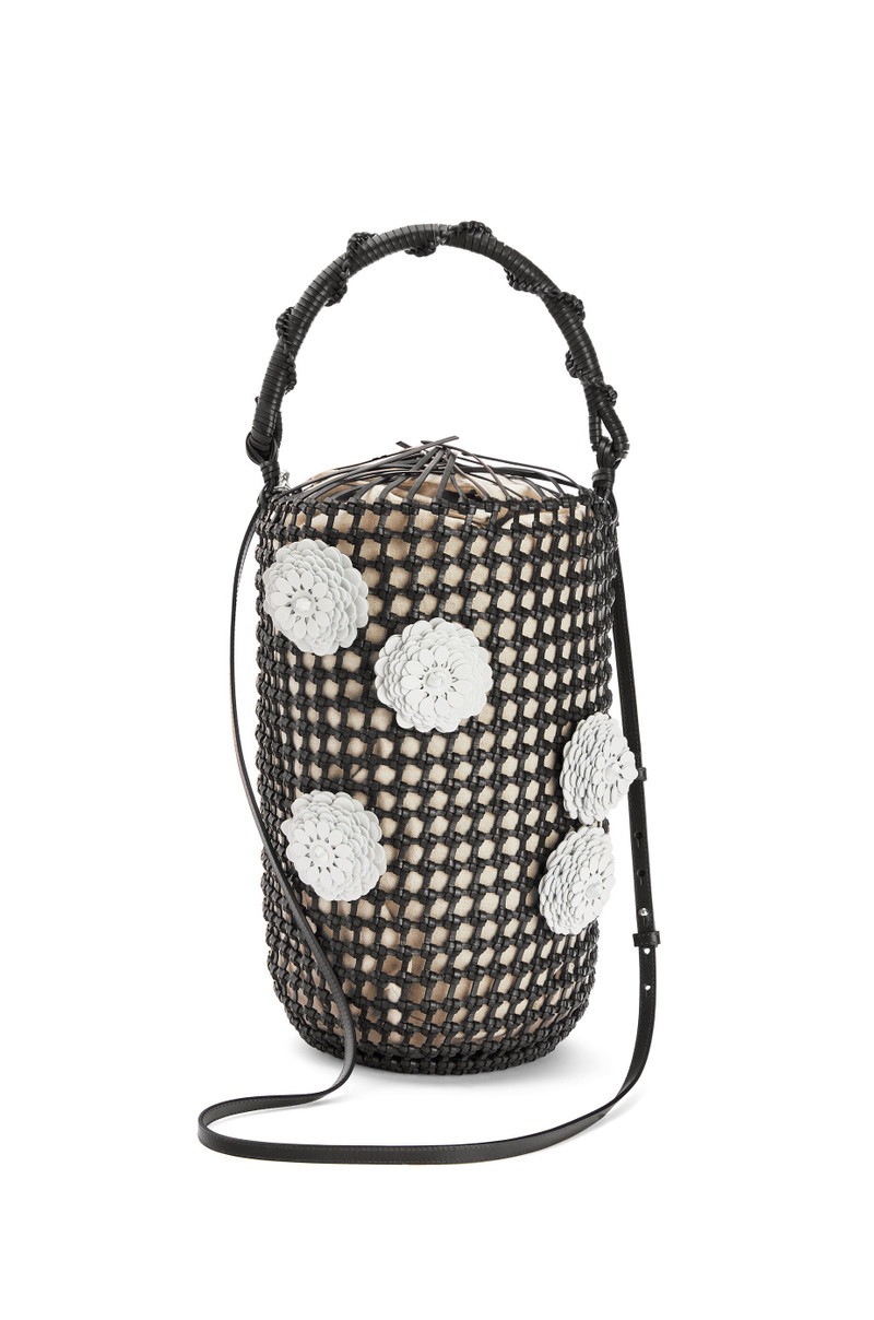 Flower Bucket mesh bag in calfskin 4
