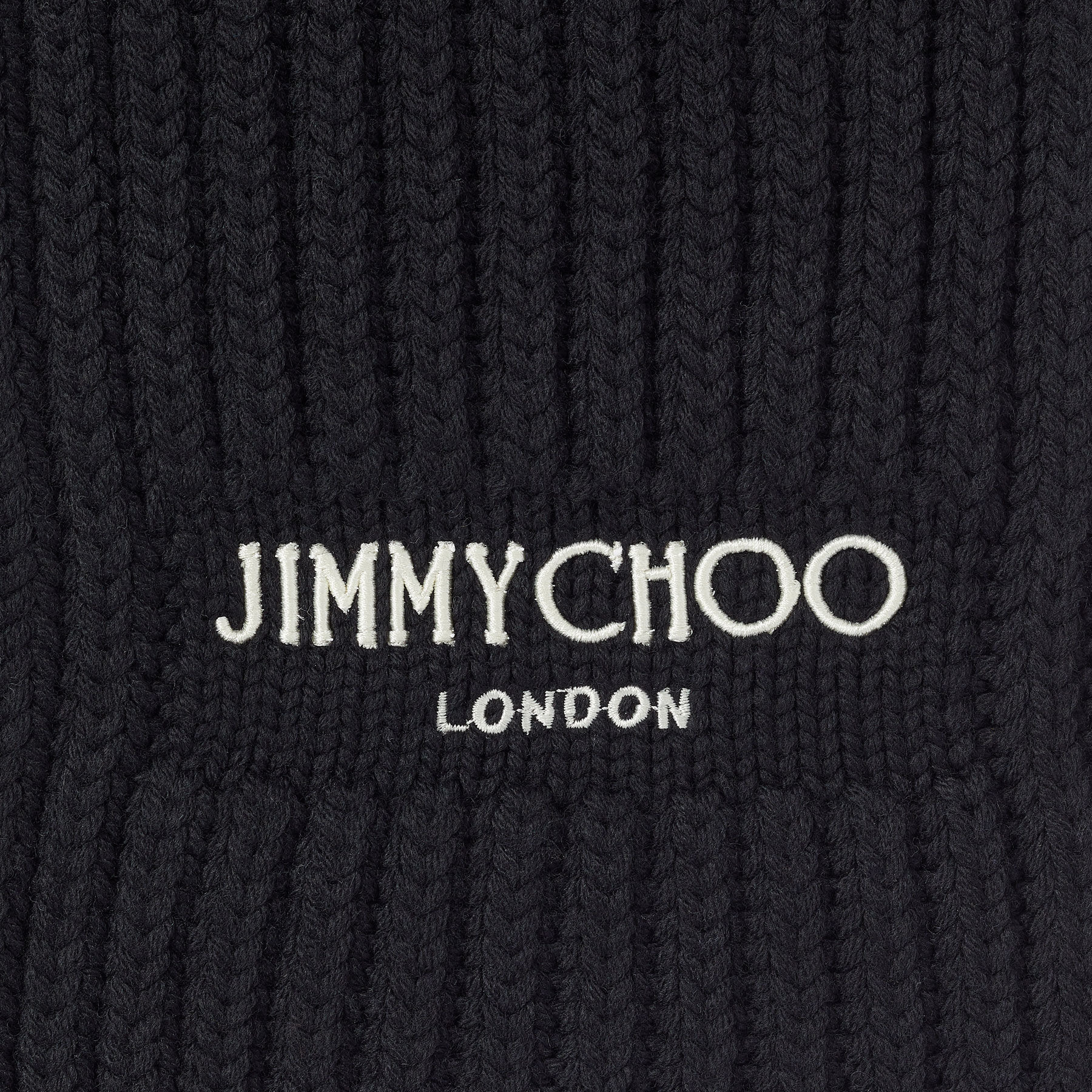Yukiko
Black Cashwool Knit Scarf - 3