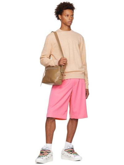Lanvin Pink Embroidered Shorts outlook