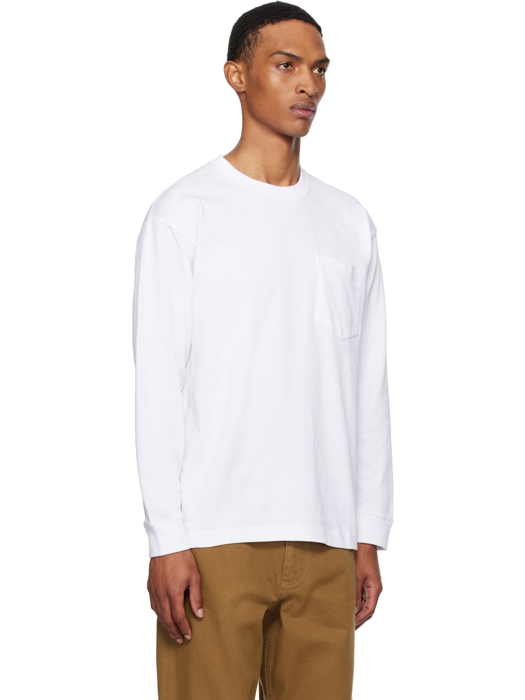 White 'Norse' Standard Heavy Loose LS T-shirt - 2