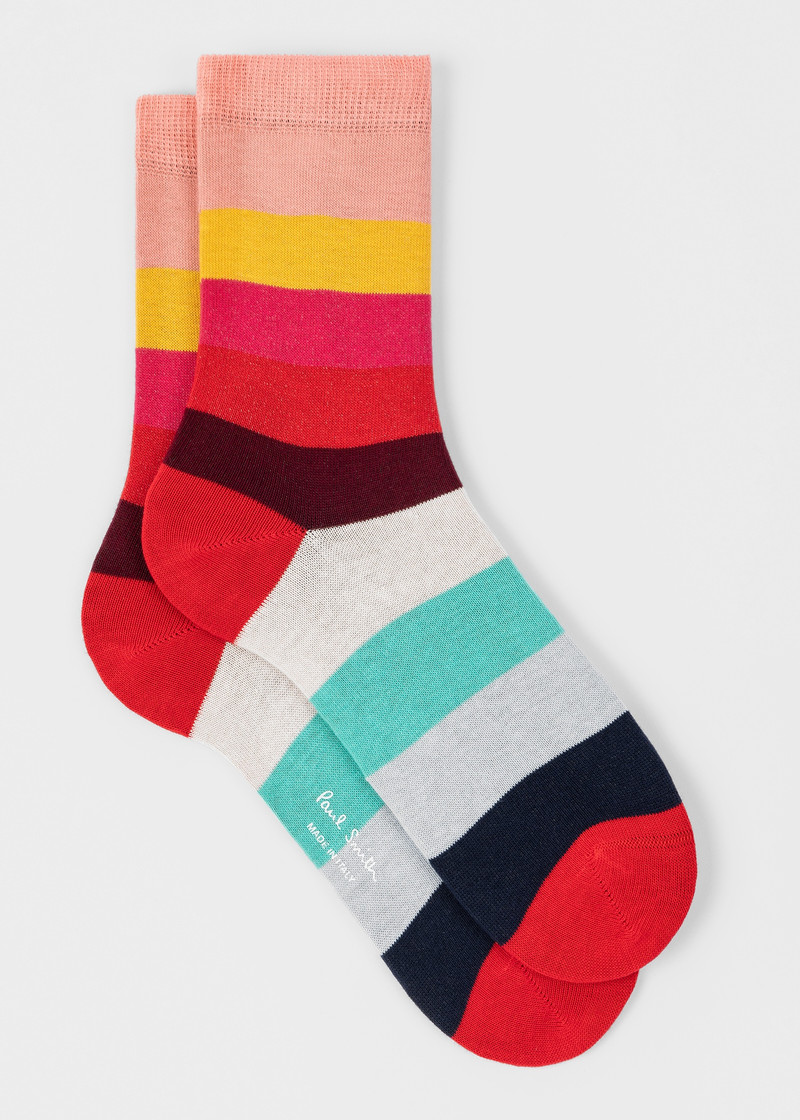 Paul Smith Women's 'Swirl' Socks Six Pack outlook