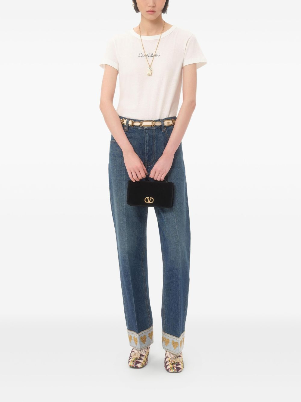 suede flap shoulder bag - 7