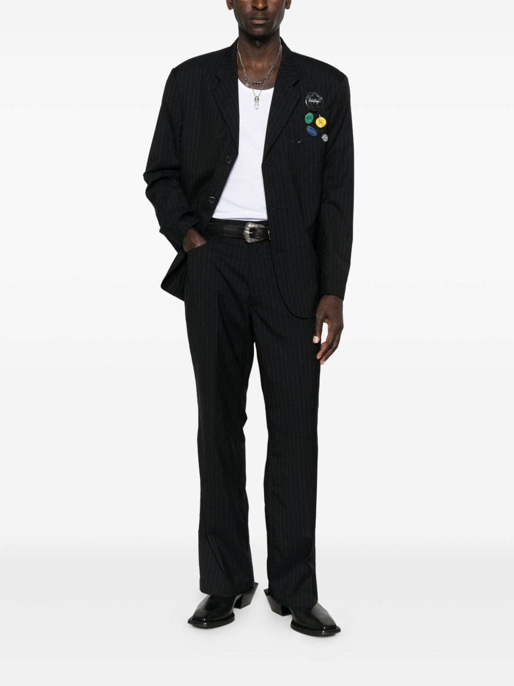 pinstripe trousers - 2