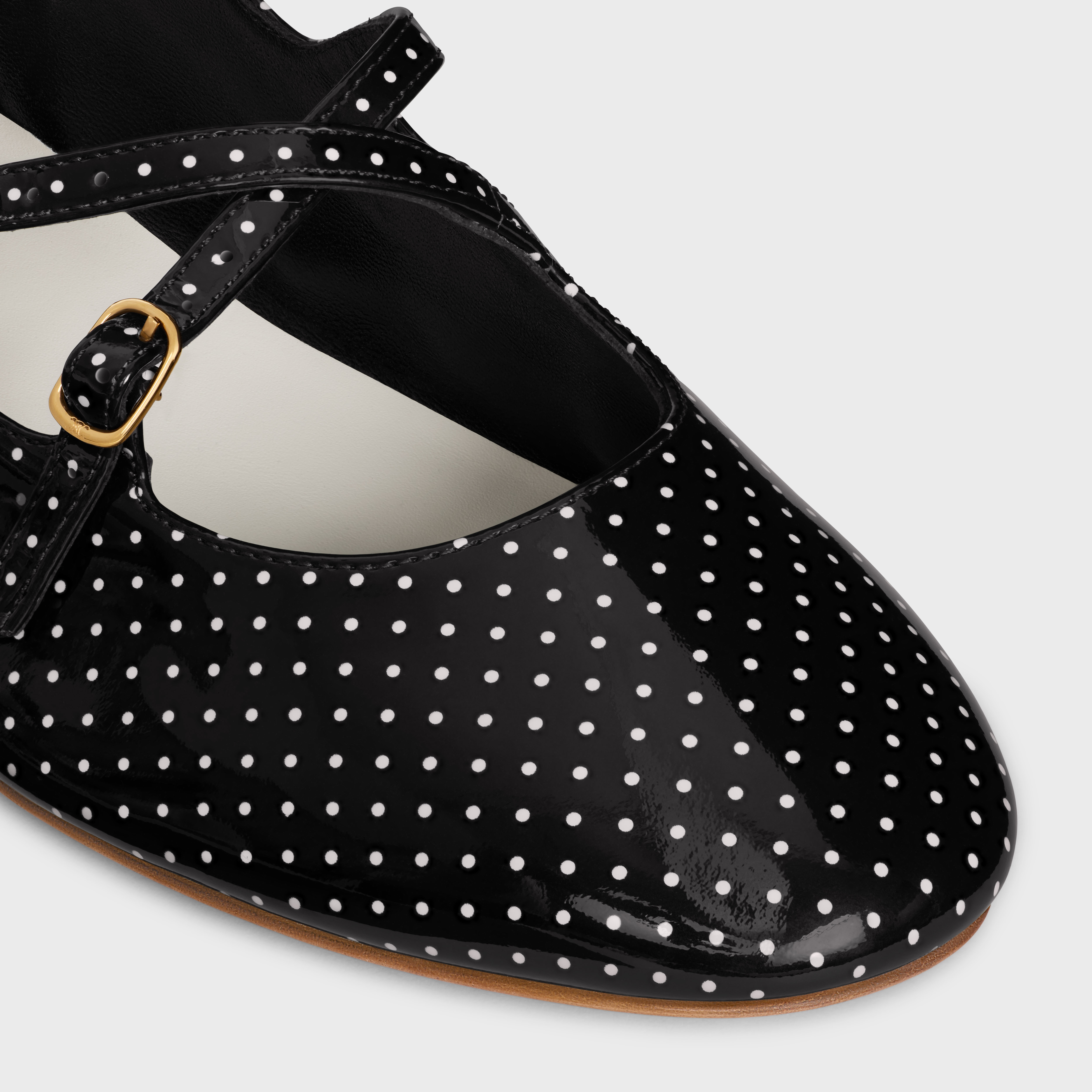 ◆CELINE◆LES BALLERINES CELINE CRISS-CROSS BABIES BALLERINA LES BALLERINES CELINE CRISS-CROSS BABIES BALLERINA IN POLKA