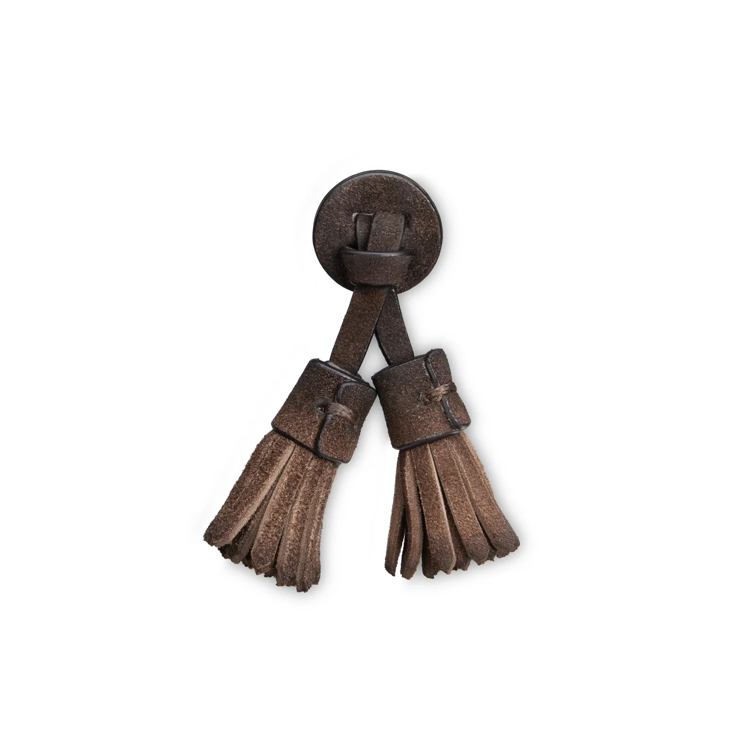 Brown suede Santoni Icona tassels - 1
