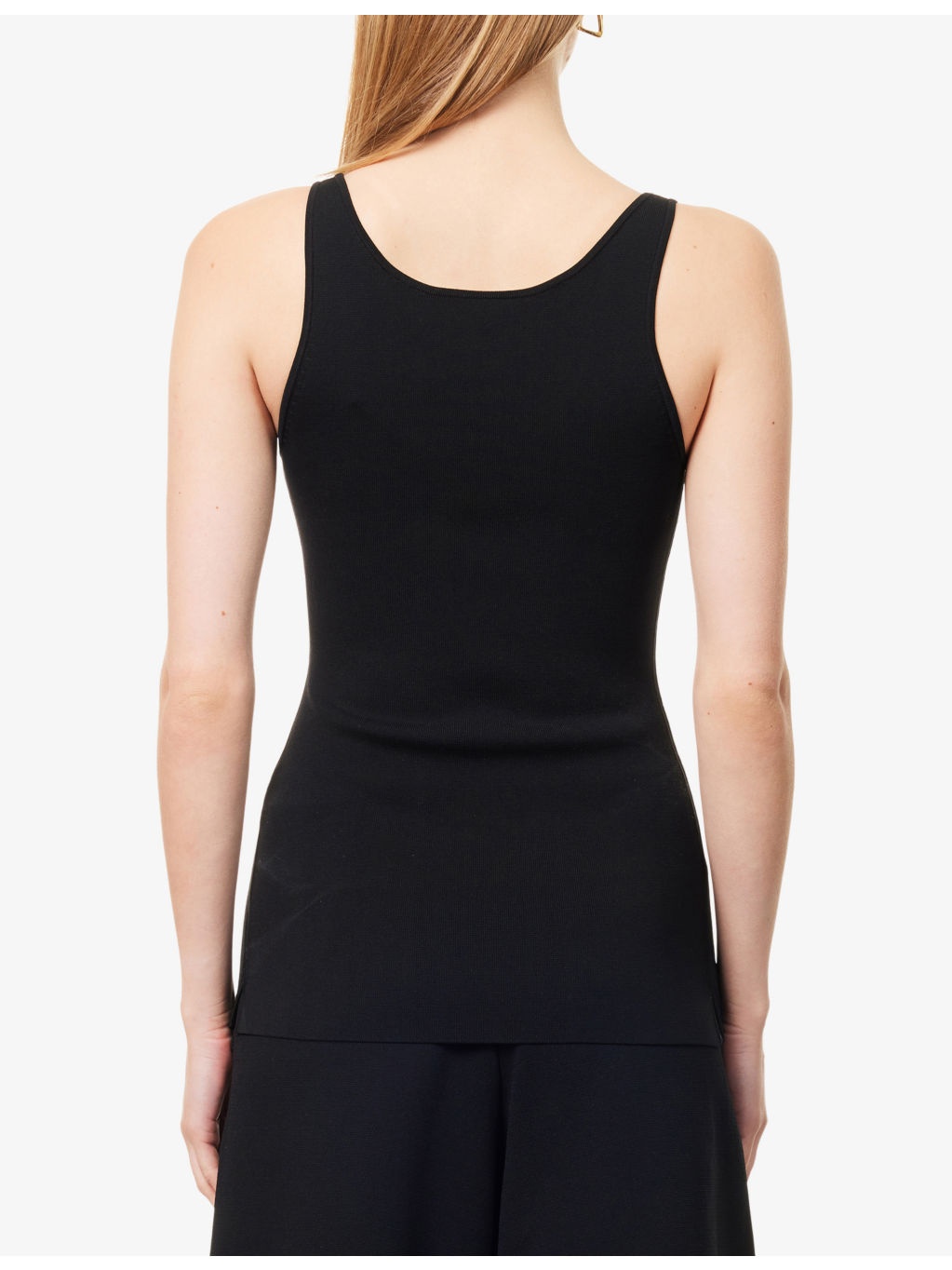 Compact Scoop-Neck Stretch-Knit Tank Top - 4