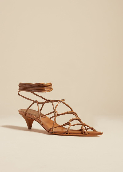 KHAITE The Arden Low Heel in Camel Leather outlook