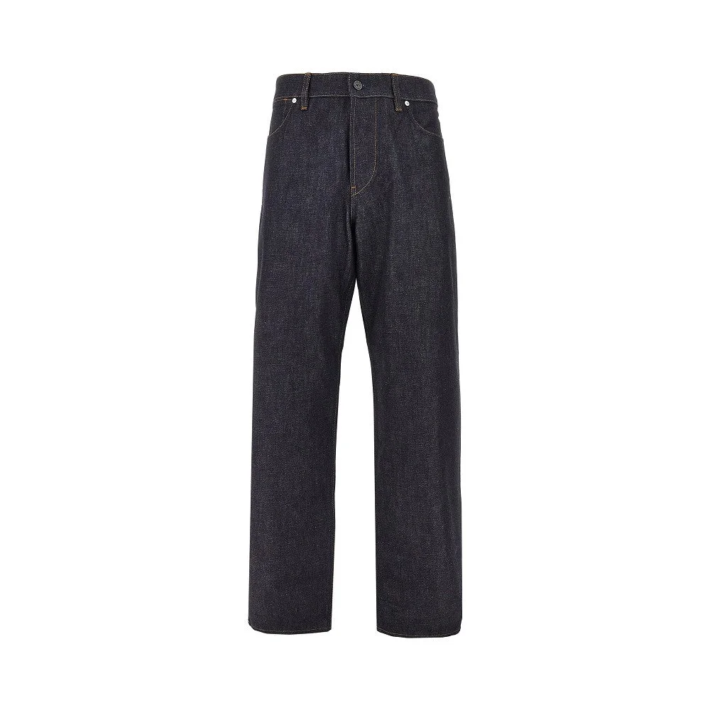 'DENIM RESEARCH' INDIGO DENIM RAW LOOSE JEANS - 1