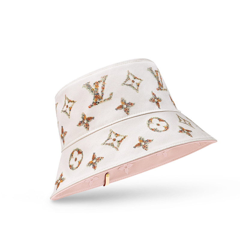 Monogram Flowers Bucket Hat 5